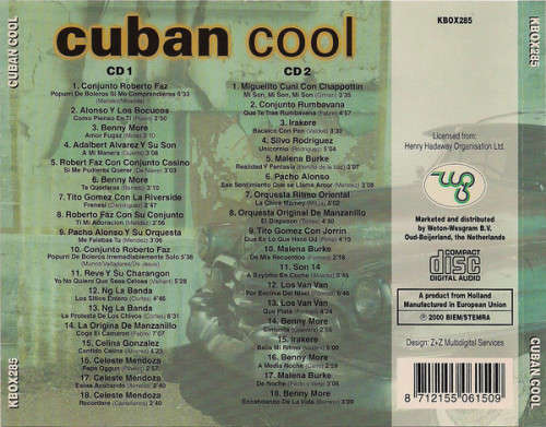 Various - Cuban Cool Double CD Import