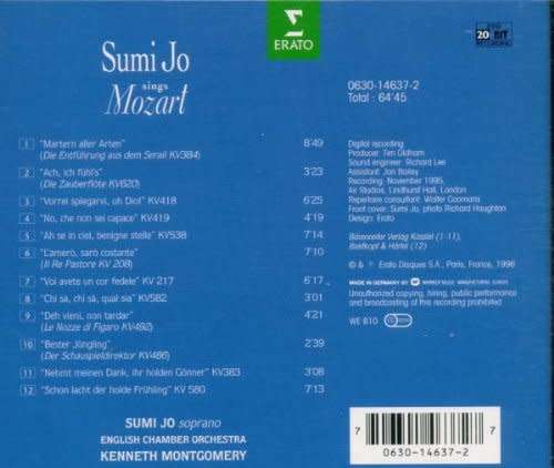 Sumi Jo - Sings Mozart CD Import