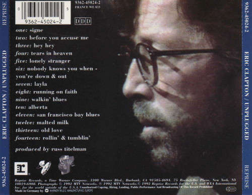 Eric Clapton - Unplugged CD Import
