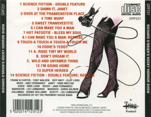 Christopher/Emery Company - Richard O`Brien`s : Rocky Horror Show CD Import