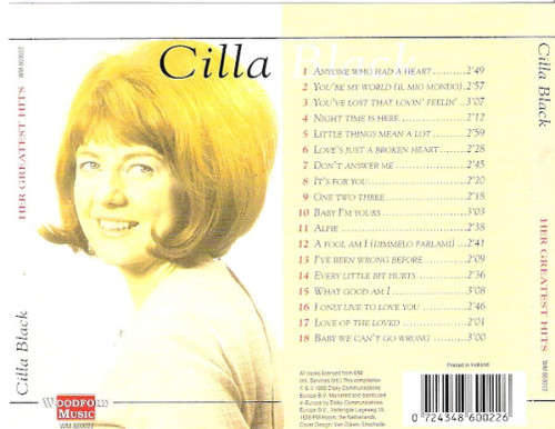 Cilla Black - You`re My World (Her Greatest Hits) CD Import