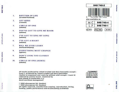Oleta Adams - Circle of One CD Import