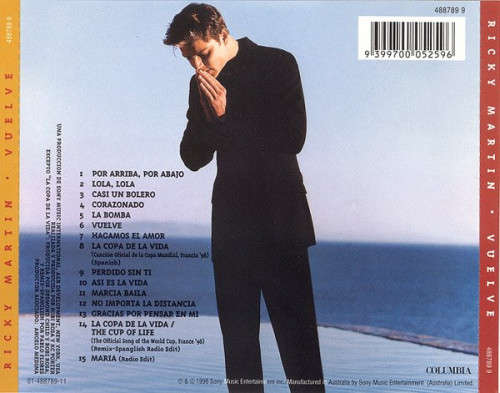 Ricky Martin - Vuelve CD Import