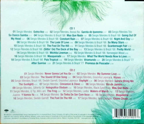 Sergio Mendes - Celebration:  Musical Journey Double CD Import