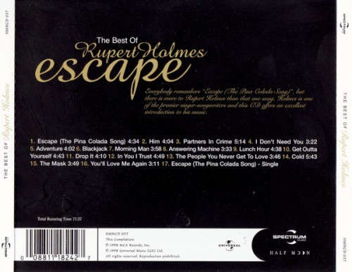 Rupert Holmes - Best of CD Import