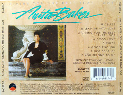 Anita Baker - Giving You the Best That I Got CD Import
