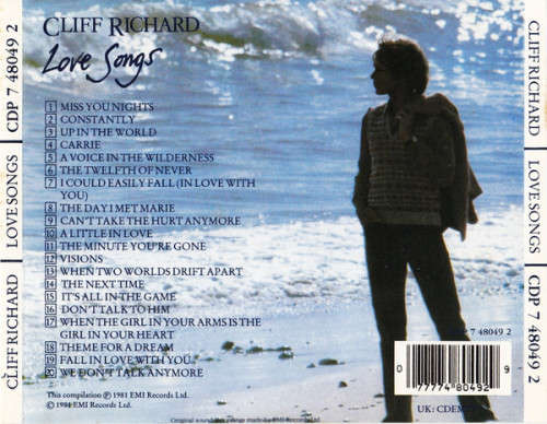 Cliff Richard - Love Songs CD Import