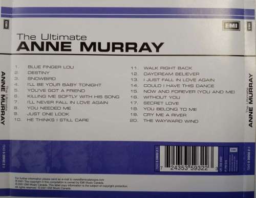 Anne Murray - The Ultimate CD Import