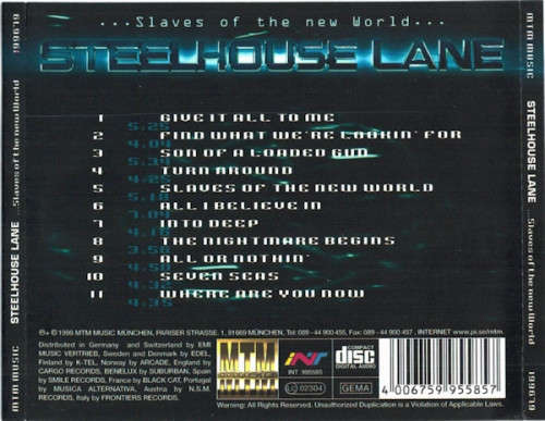 Steelhouse Lane - ...Slaves of the New World... CD Import