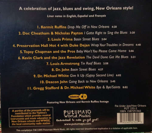 Putumayo Various - New Orleans CD Import