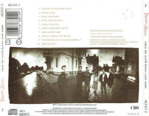 Deacon Blue - When the World Knows Your Name CD Import