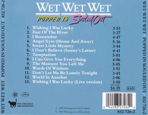 Wet Wet Wet - Popped In Souled Out CD Import