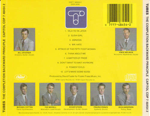 Tubes - Completion Backward Principle CD Import