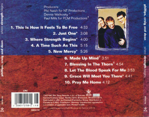 Phillips, Craig and Dean - Where Strength Begins CD Import