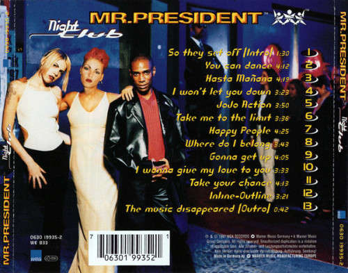 Mr. President - Night Club CD Import