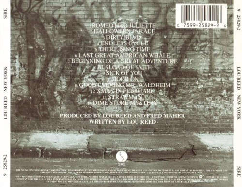 Lou Reed - New York CD Import