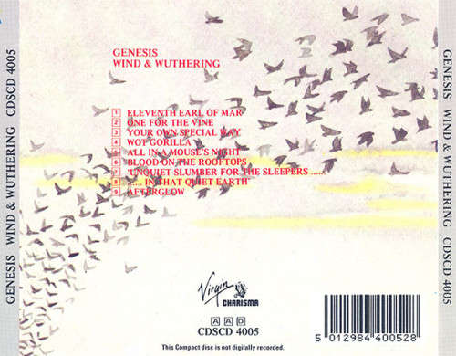 Genesis - Wind and Wuthering CD Import