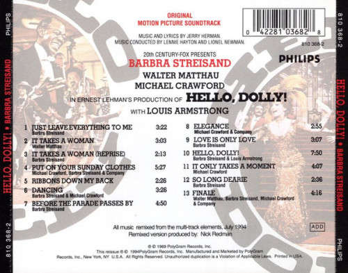 Various - Hello, Dolly! Soundtrack CD Import