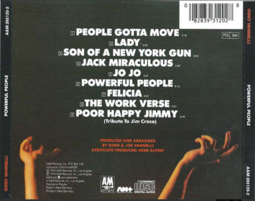 Gino Vannelli - Powerful People CD Import