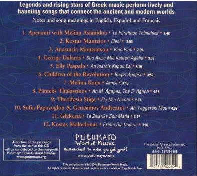 Putumayo Various - Greece (Musical Odyssey) CD Import