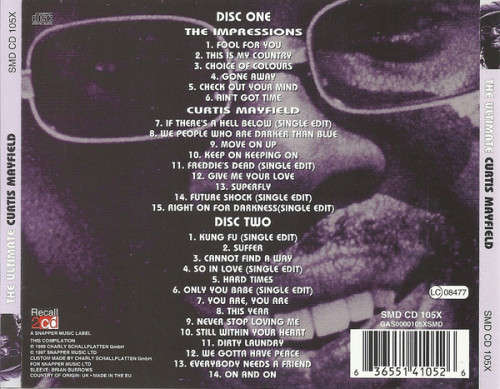 Curtis Mayfield - Ultimate Double CD Import