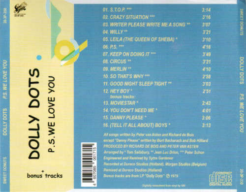 Dolly Dots - P.S. We Love You CD Import Rare