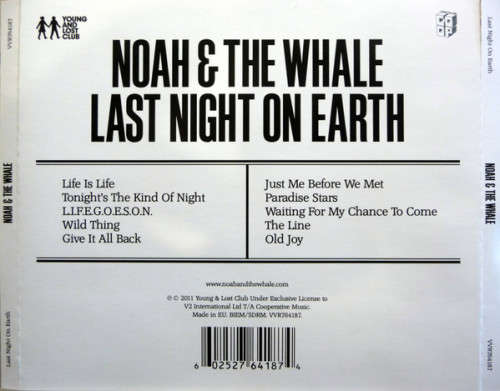 Noah and the Whale - Last Night On Earth CD Import