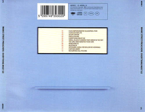 Manic Street Preachers - Everything Must Go CD Import