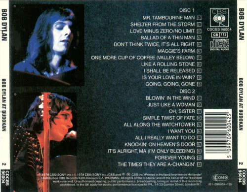 Bob Dylan - Bob Dylan At Budokan Double CD Import