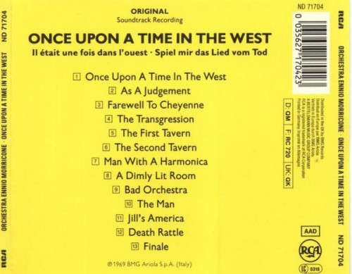 Ennio Morricone - Once Upon a Time In the West CD Import