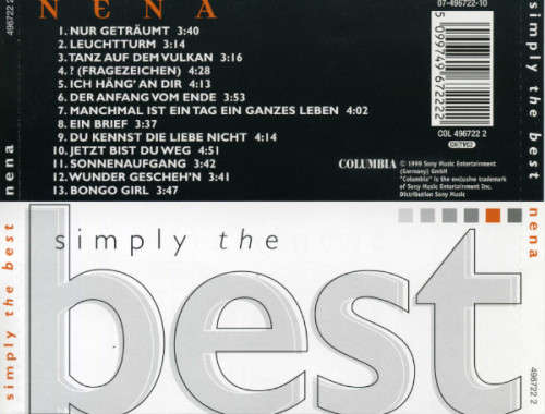 Nena - Simply the Best CD Import Sealed