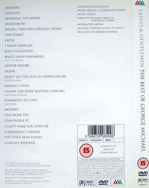 George Michael - Ladies and Gentlemen (Best of) DVD Import