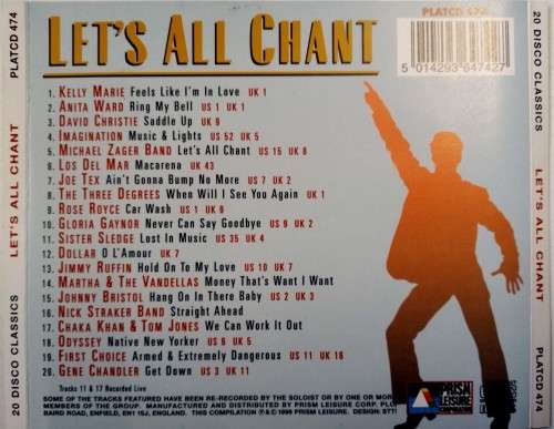 Various - 20 Disco Classics `Get Dancing` and `Let`s All Chant` CD Set Import