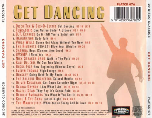 Various - 20 Disco Classics `Get Dancing` and `Let`s All Chant` CD Set Import