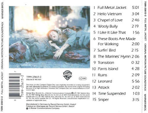 Full Metal Jacket - Soundtrack CD Import