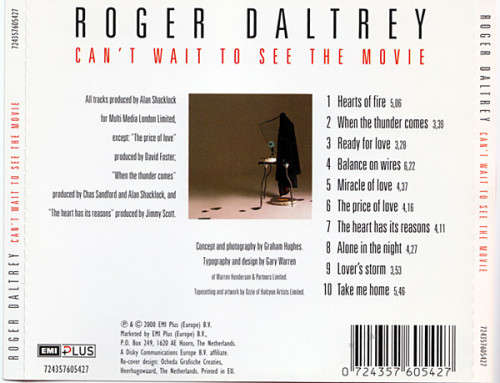 Roger Daltrey - Can`t Wait To See the Movie CD Import