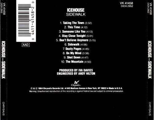Icehouse - Sidewalk CD Import