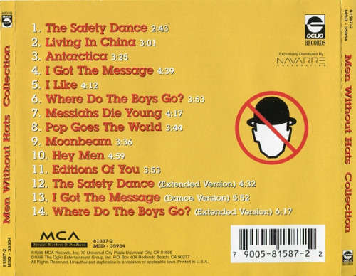 Men Without Hats - Greatest Hats / Collection CD Import