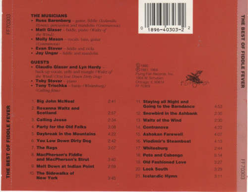 Fiddle Fever - Best of CD Import