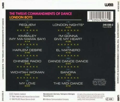 London Boys - The Twelve Commandments of Dance CD Import