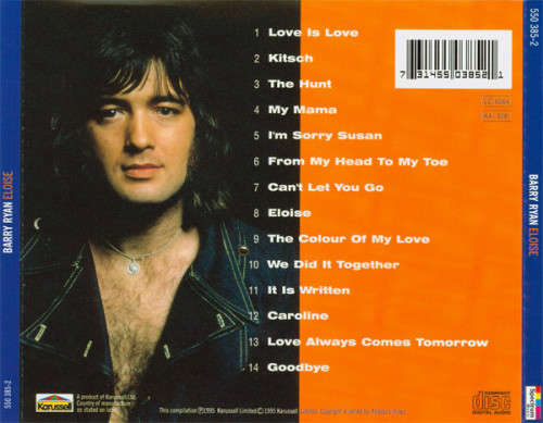 Barry Ryan - Eloise CD Import
