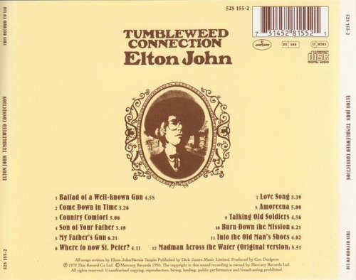 Elton John - Tumbleweed Connection CD Import