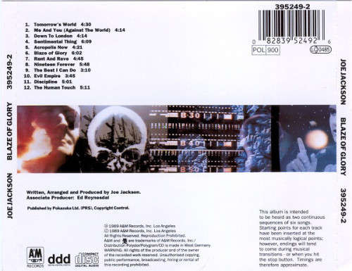 Joe Jackson - Blaze of Glory CD Import