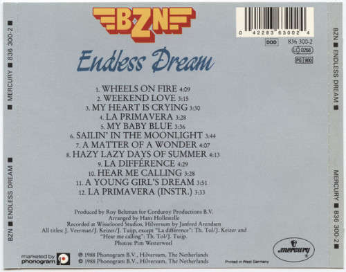 BZN - Endless Dream CD Import