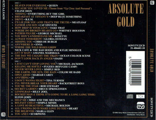 Various - Absolute Gold Double CD Import