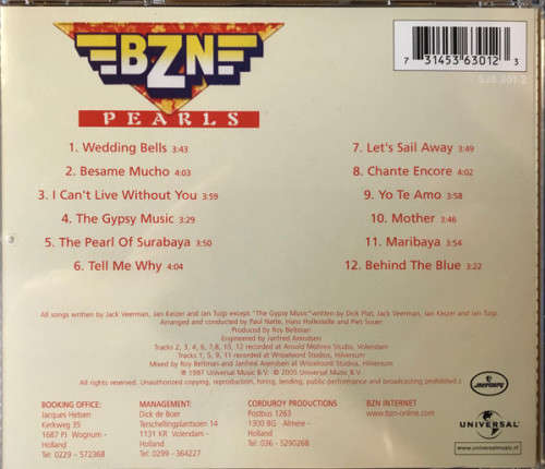 BZN - Pearls CD Import