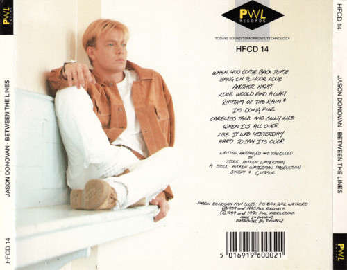 Jason Donovan - Between the Lines CD Import