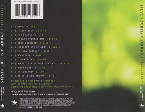 Steven Curtis Chapman - Speechless CD Import