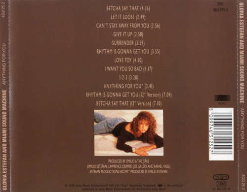 Gloria Estefan and  Miami Sound Machine - Anything For You CD Import