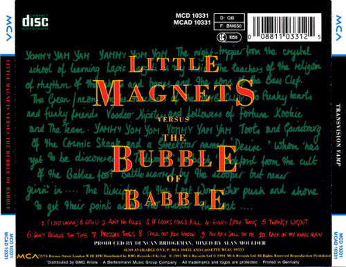 Transvision Vamp - Little Magnets Versus the Bubble of Babble CD Import